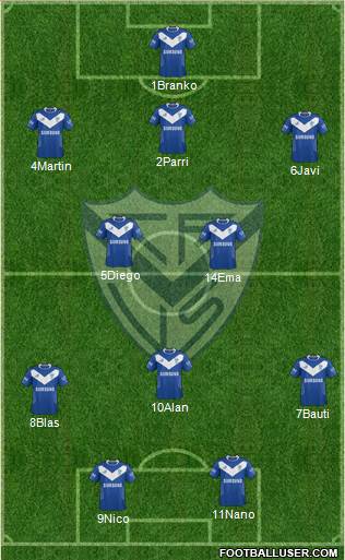 Vélez Sarsfield Formation 2014