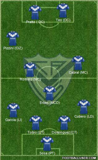 Vélez Sarsfield Formation 2014