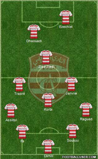 Club Africain Tunis Formation 2014