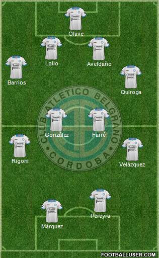 Belgrano de Córdoba Formation 2014