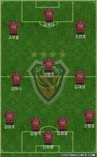 Pohang Steelers Formation 2014