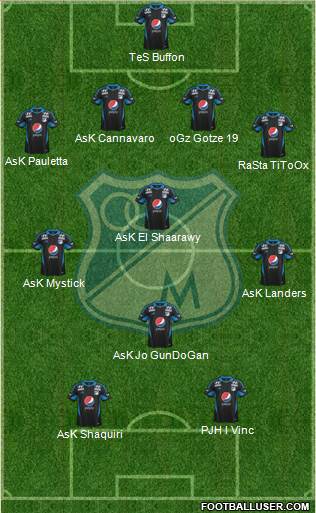 CD Los Millonarios Formation 2014