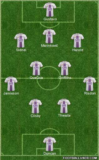 Perth Glory Formation 2014