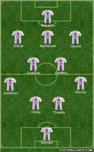 Perth Glory Formation 2014