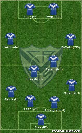 Vélez Sarsfield Formation 2014