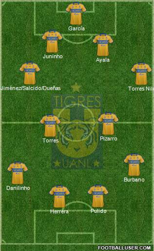 Club Universitario de Nuevo León Formation 2014