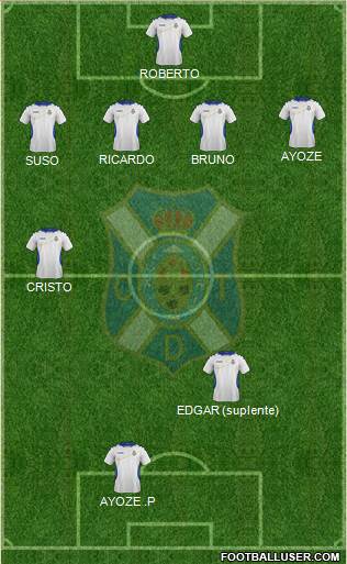 C.D. Tenerife S.A.D. Formation 2014