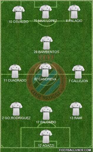 Club Brugge KV Formation 2014