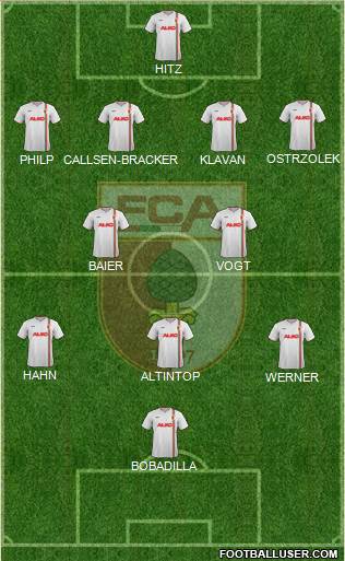 FC Augsburg Formation 2014