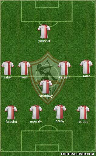 Zamalek Sporting Club Formation 2014