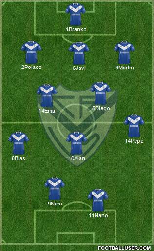 Vélez Sarsfield Formation 2014