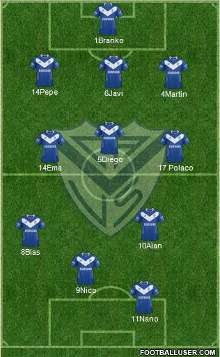 Vélez Sarsfield Formation 2014