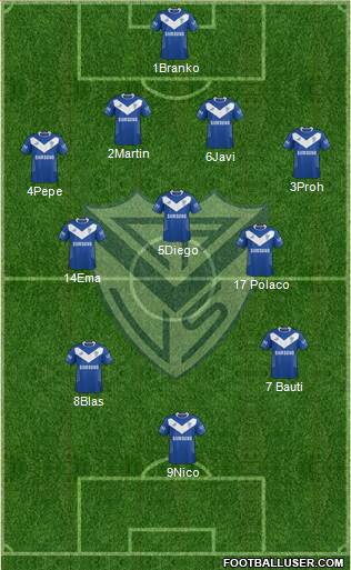 Vélez Sarsfield Formation 2014