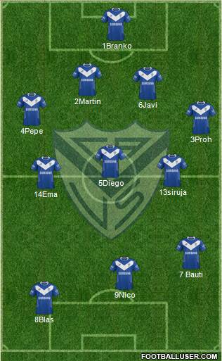 Vélez Sarsfield Formation 2014