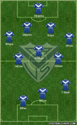 Vélez Sarsfield Formation 2014