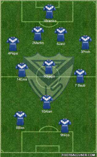 Vélez Sarsfield Formation 2014