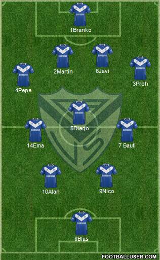 Vélez Sarsfield Formation 2014