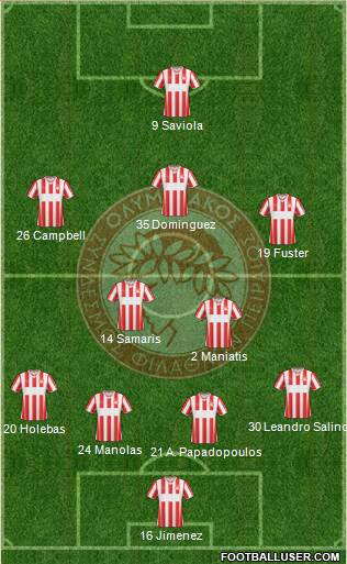 Olympiakos SF Piraeus Formation 2014