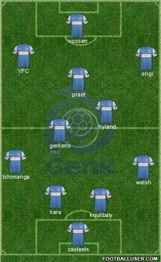 K Racing Club Genk Formation 2014