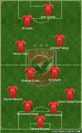 Al-Ahly Sporting Club Formation 2014