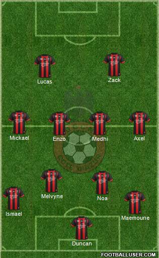 OGC Nice Côte d'Azur Formation 2014