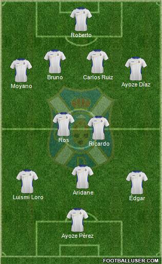 C.D. Tenerife S.A.D. Formation 2014