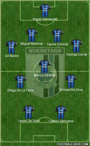 Club de Fútbol Gallos Blancos Formation 2014