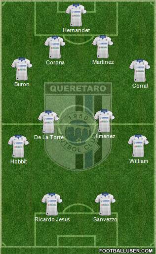 Club de Fútbol Gallos Blancos Formation 2014