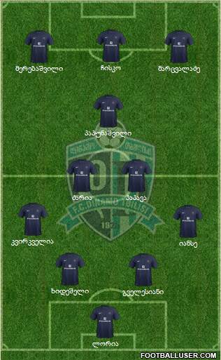 Dinamo Tbilisi Formation 2014