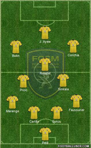 FC Sochaux-Montbéliard Formation 2014