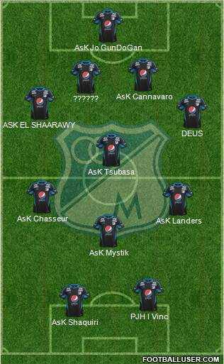 CD Los Millonarios Formation 2014