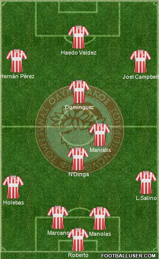 Olympiakos SF Piraeus Formation 2014