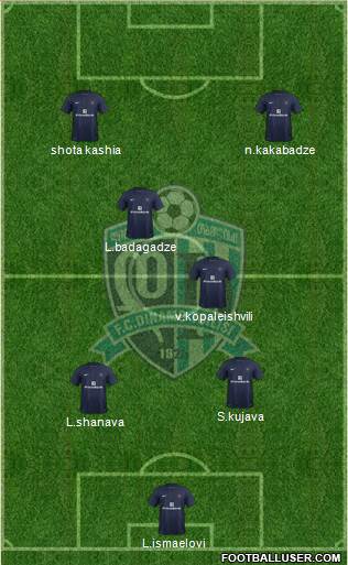 Dinamo Tbilisi Formation 2014