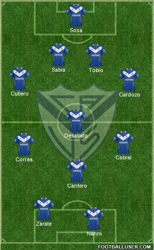 Vélez Sarsfield Formation 2014