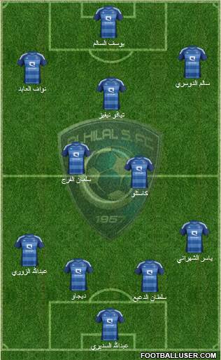 Al-Hilal (KSA) Formation 2014