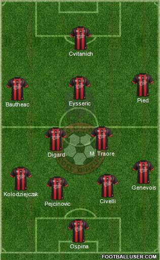 OGC Nice Côte d'Azur Formation 2014