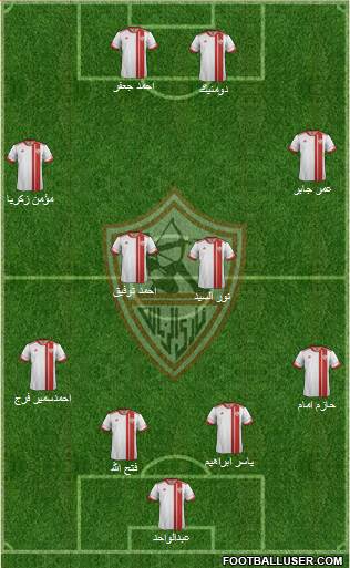 Zamalek Sporting Club Formation 2014