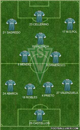 CD Santiago Wanderers S.A.D.P. Formation 2014