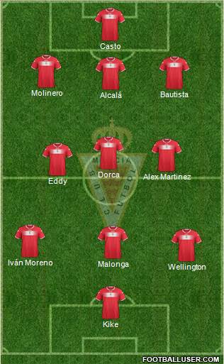 Real Murcia C.F., S.A.D. Formation 2014