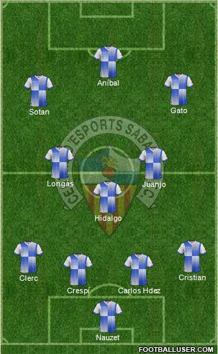 C.E. Sabadell Formation 2014