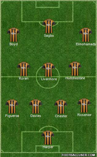 Hull City Formation 2014