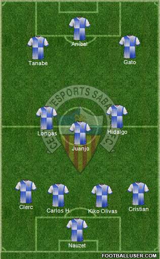 C.E. Sabadell Formation 2014