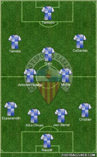 C.E. Sabadell Formation 2014