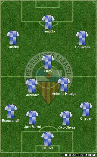 C.E. Sabadell Formation 2014