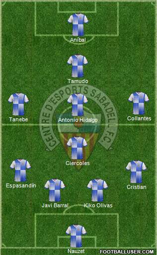 C.E. Sabadell Formation 2014