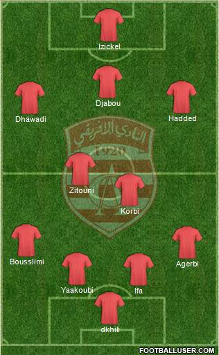 Club Africain Tunis Formation 2014