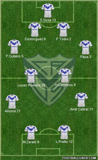 Vélez Sarsfield Formation 2014