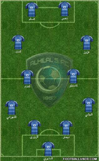 Al-Hilal (KSA) Formation 2014