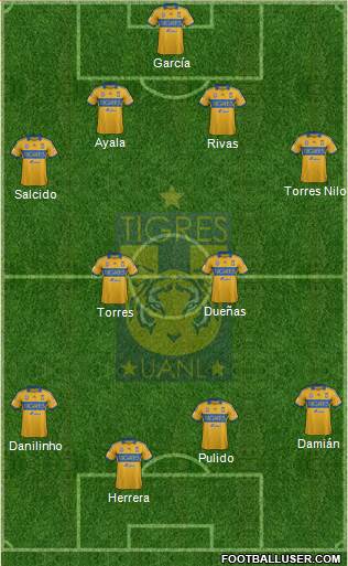 Club Universitario de Nuevo León Formation 2014