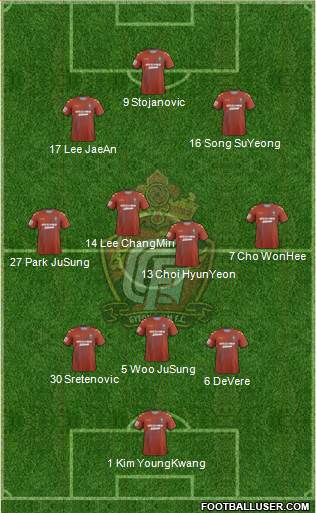 Gyeongnam FC Formation 2014